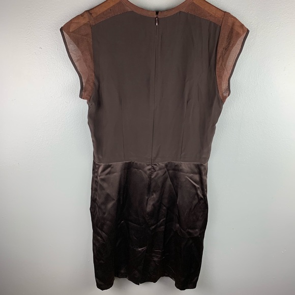 Nanette Lepore | A-line Mesh Silky CapSleeve Dress - Picture 3 of 7